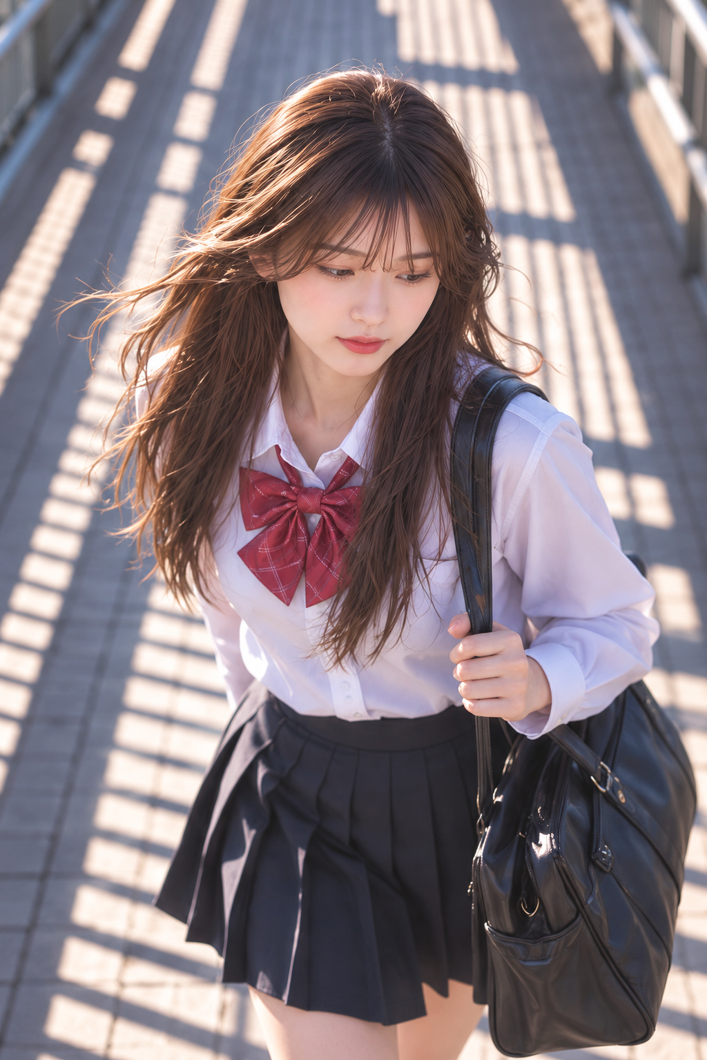 光と影の通学路