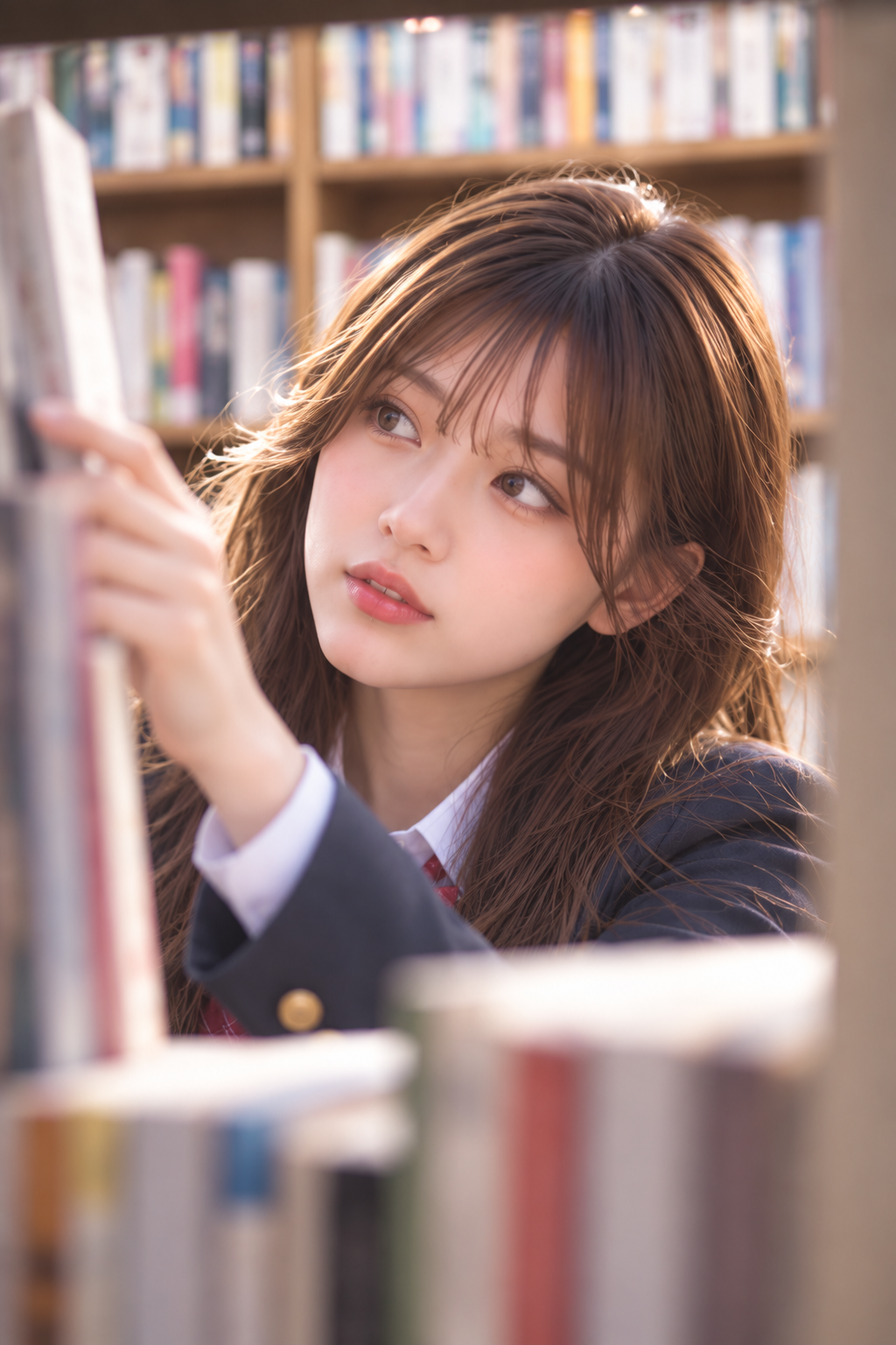本棚の向こうに
